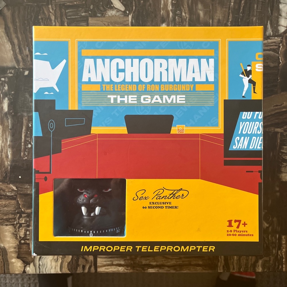 ANCHORMAN THE LEGEND OF RON BURGUNDY  THE BOARD GAME BRAND NEW SEALED
